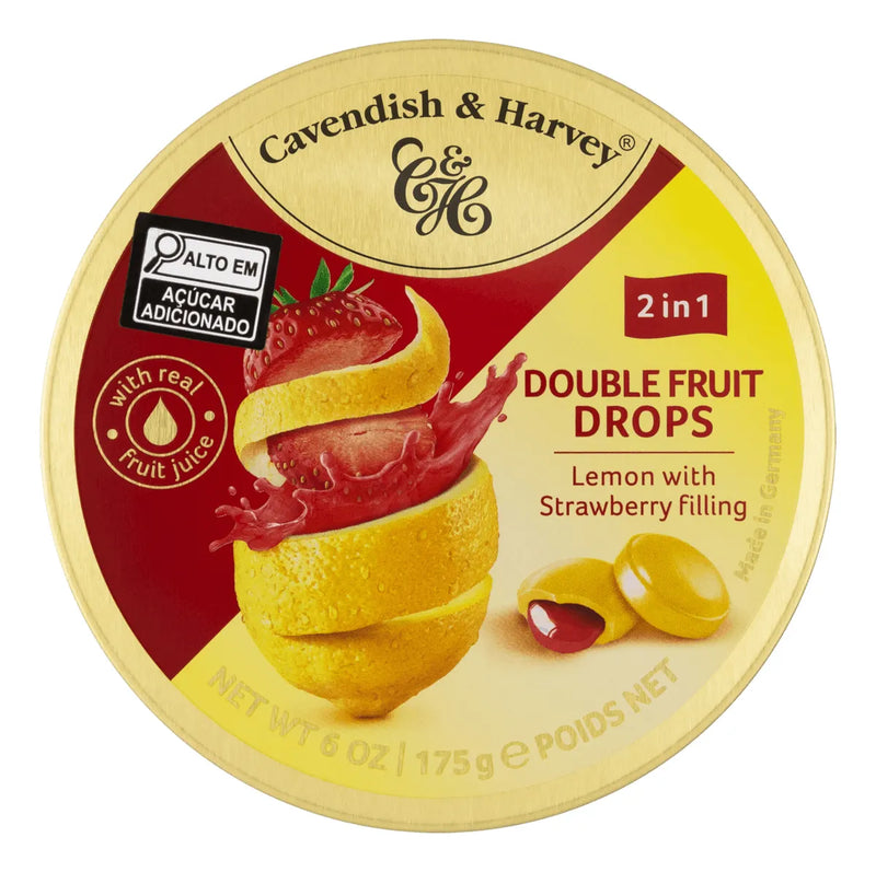 CAVENDISH E HARVEY BALA LATA LEMON STRAWBERRY 175G