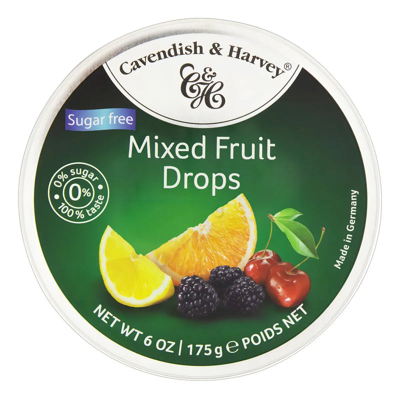 CAVENDISH E HARVEY BALA LATA MIXED FRUIT SUGAR FREE 175G