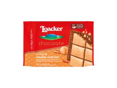 LOACKER BARRA CARAMEL HAZELNUT 50G