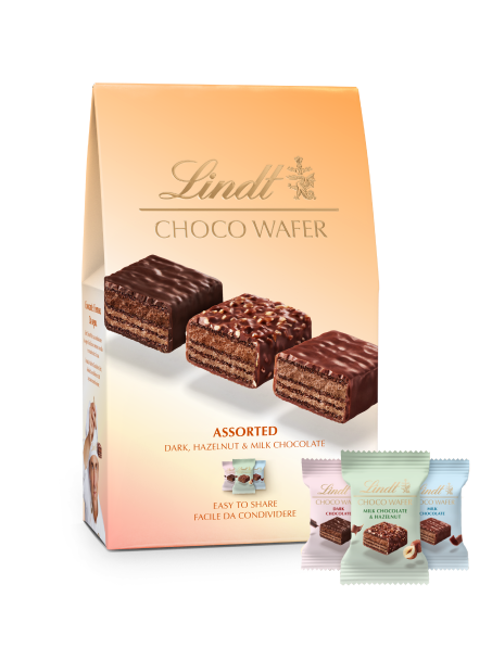 LINDT CHOCO WAFER SORTIDOS 135G