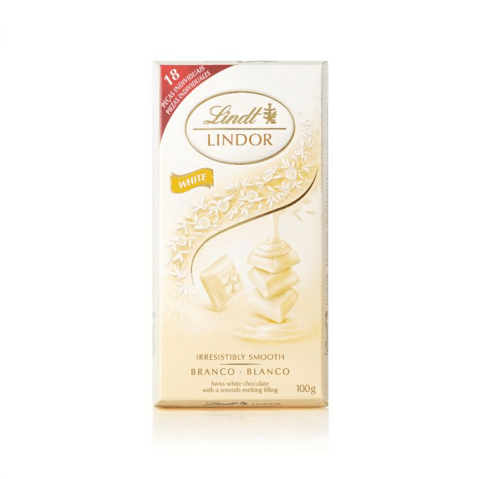 LINDT BARRA CHOCOLATE BRANCO 100G