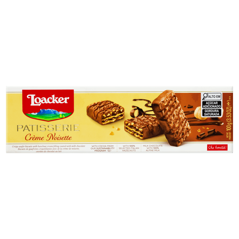 LOACKER PATISSERIE CREME NOISETTE 100G