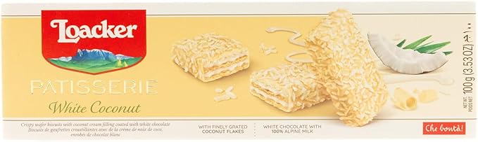 LOACKER PATISSERIE WHITE COCONUT 100G