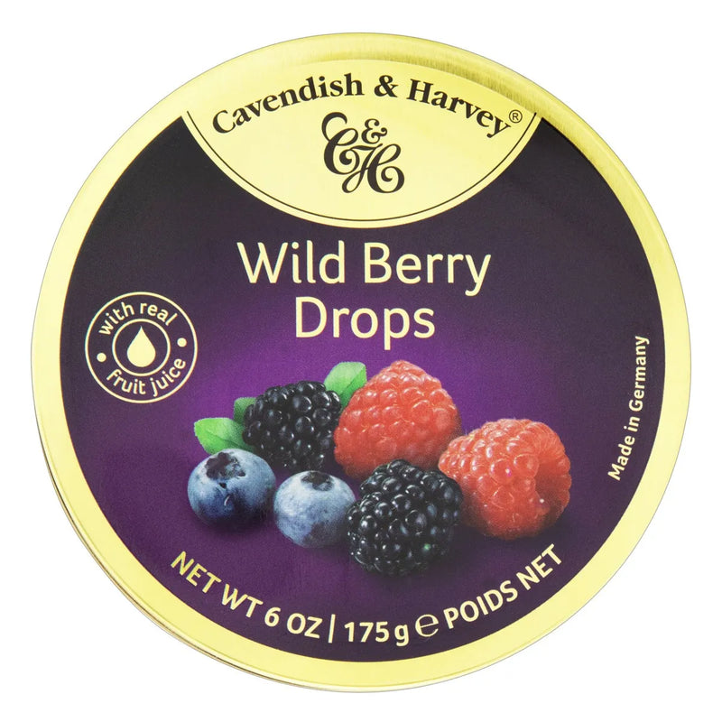 CAVENDISH E HARVEY BALA LATA WILD BERRY DROPS 175G
