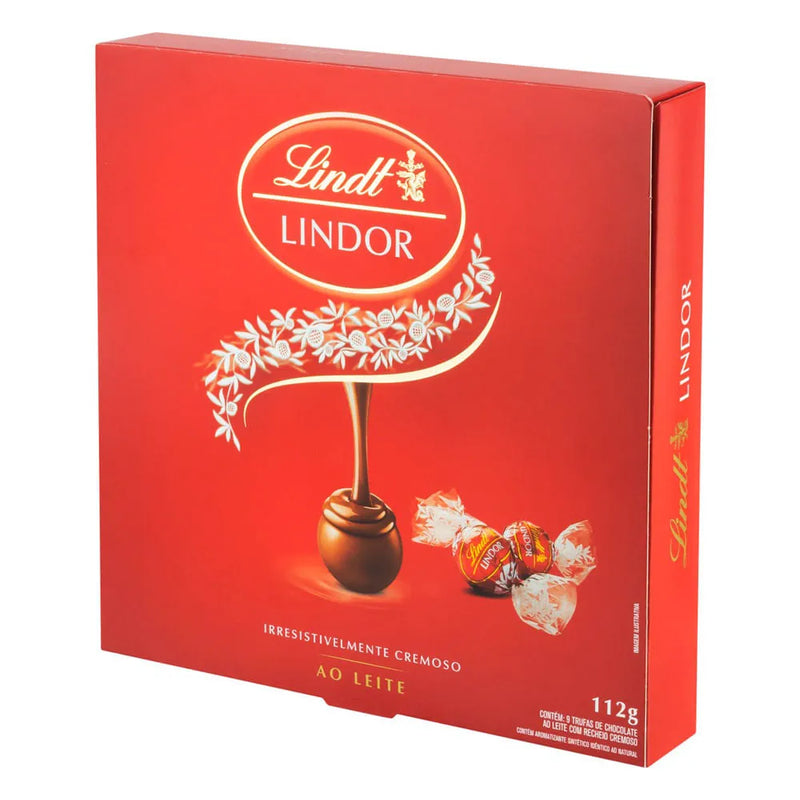 LINDT TRUFA AO LEITE CAIXA DE PRESENTE 112G