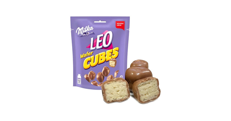 MILKA LEO WAFER CUBES 150GR