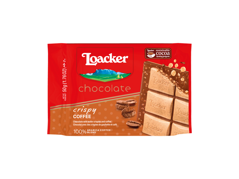 LOACKER BARRA CRISPY CARAMEL 50G