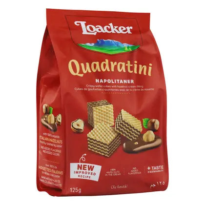 LOACKER QUADRATINI NAPOLITANER 125G