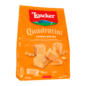 LOACKER QUADRATINI PEANUT BUTTER 125G