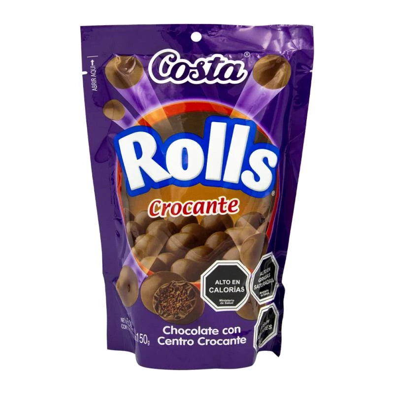 COSTA ROLLS CROCANTE AO LEITE 150G