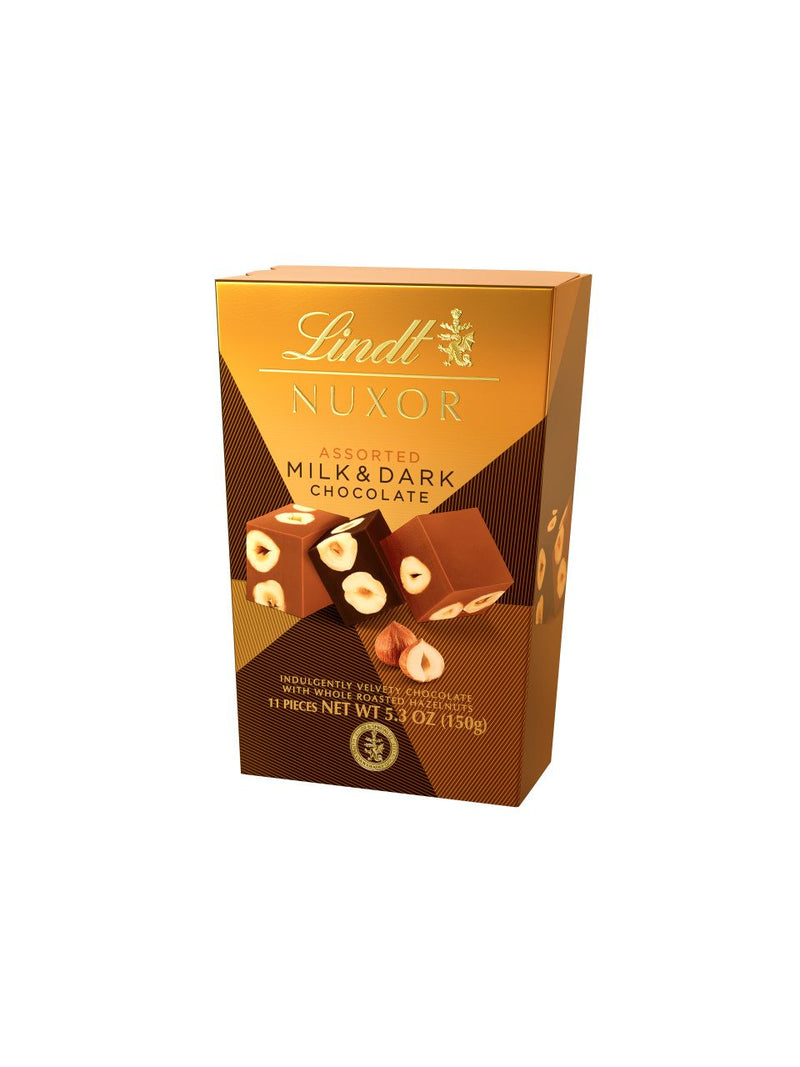 LINDT NUXOR CHOCOLATE AO LEITE E AMARGO 150G