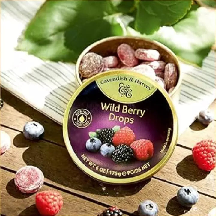 CAVENDISH E HARVEY BALA LATA WILD BERRY DROPS 175G