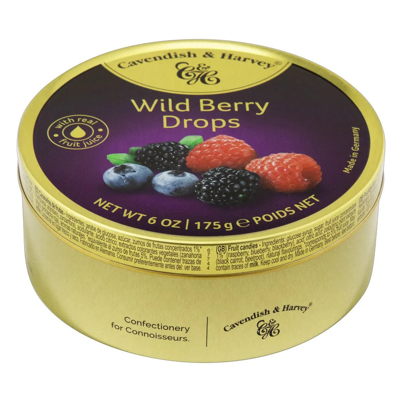 CAVENDISH E HARVEY BALA LATA WILD BERRY DROPS 175G